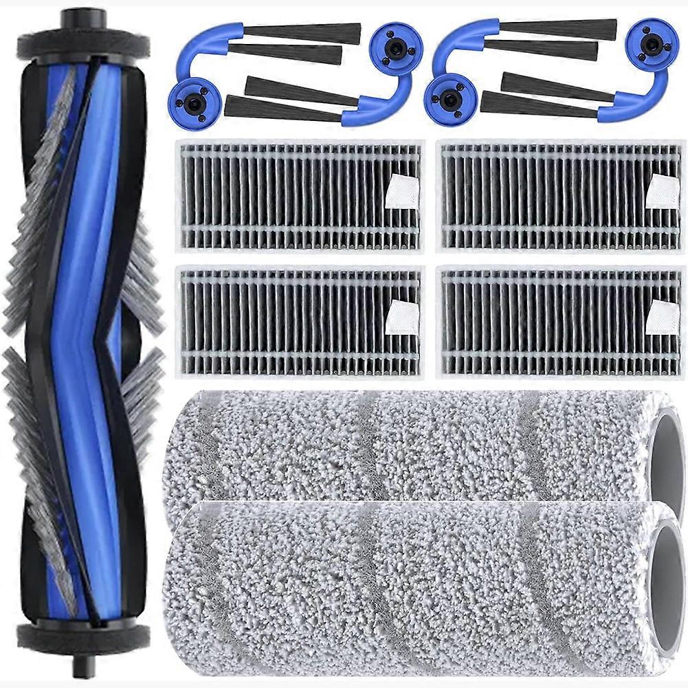 Replacement Parts for Ecovacs Deebot X11 OmniCyclone, Robot Vacuum Main Side Brush HEPA Filters Roller Mops