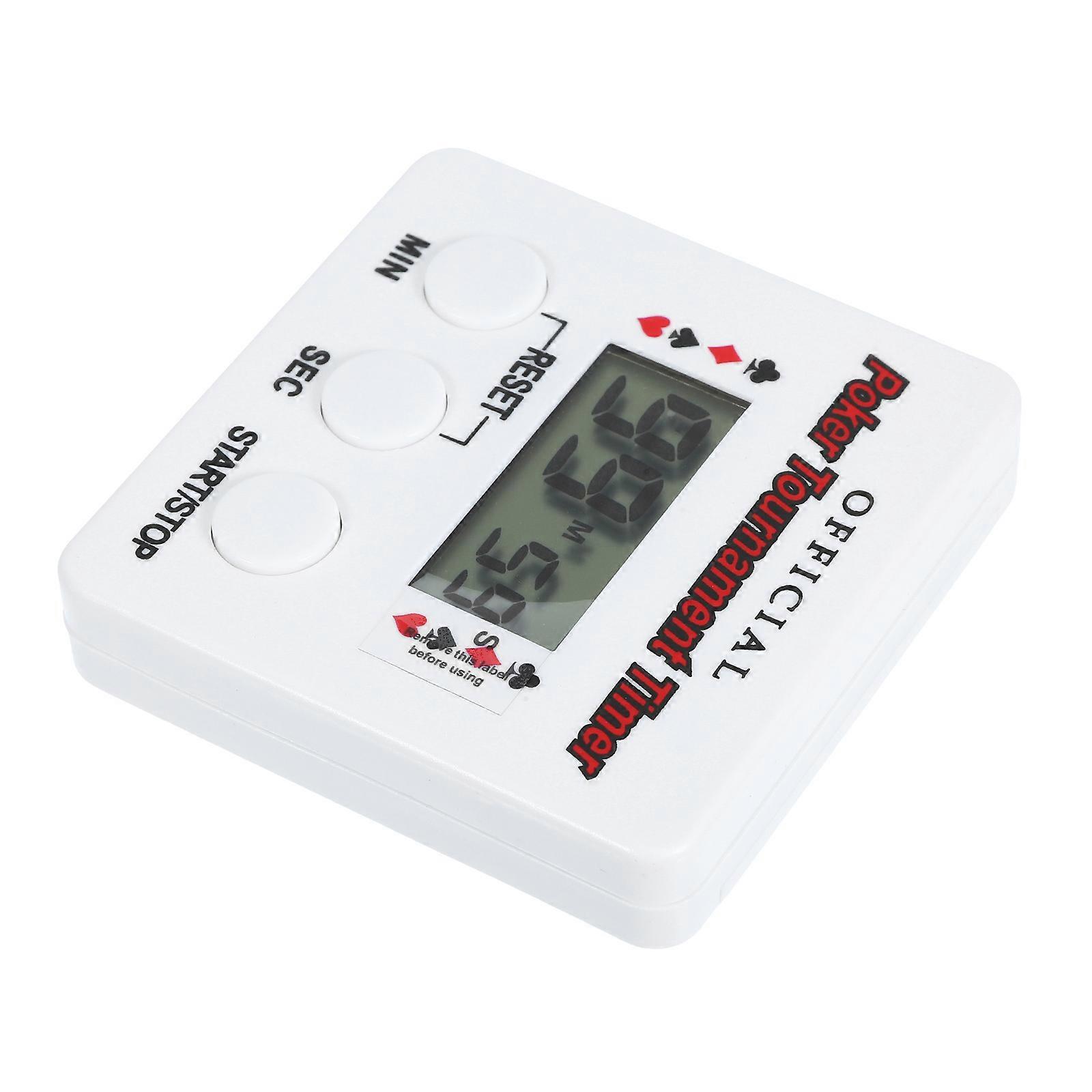 Poker Timer Countdown Timer for Party White Practical Use