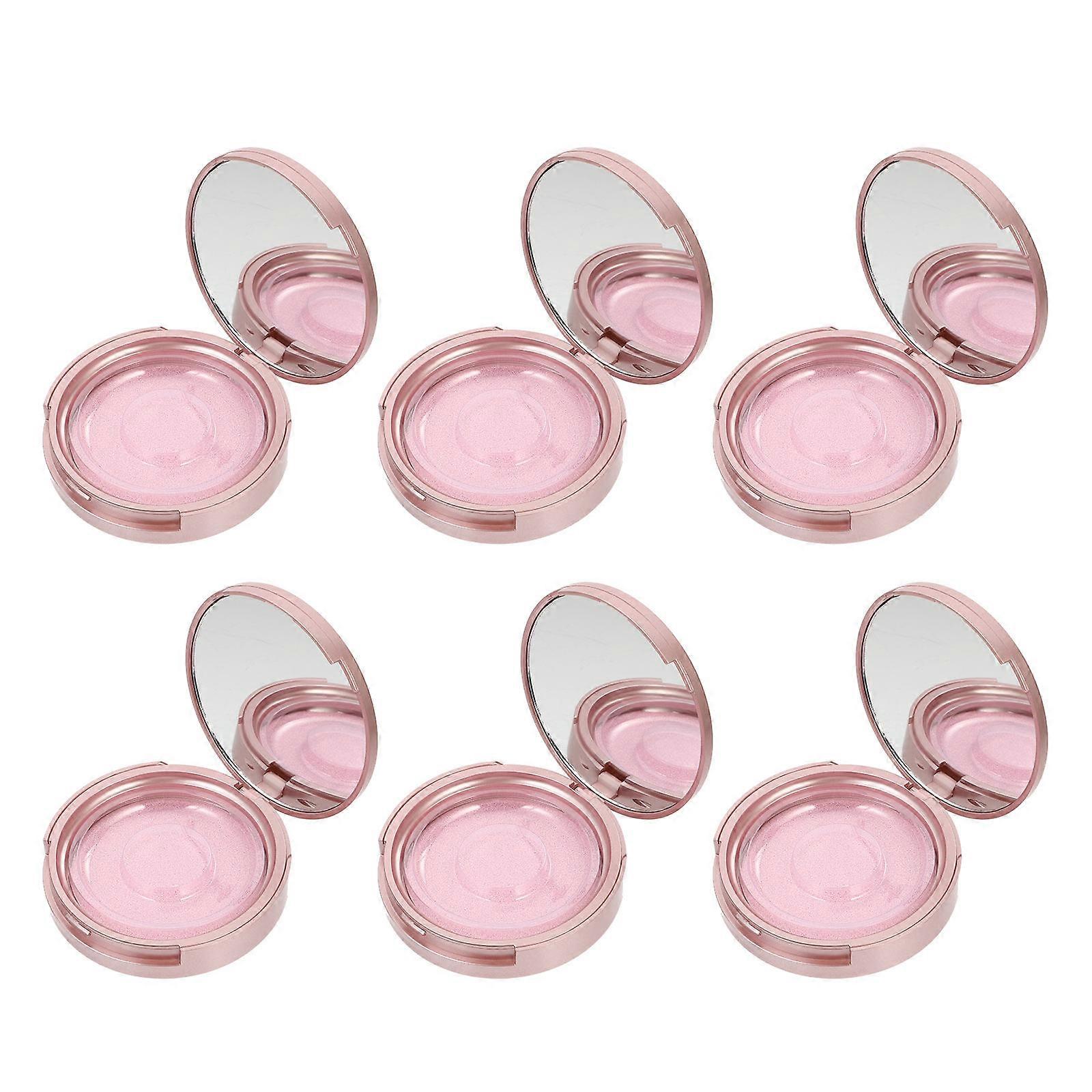 Eyelash Organizer Plastic Round False Eyelash Case for 6Pcs Packaging