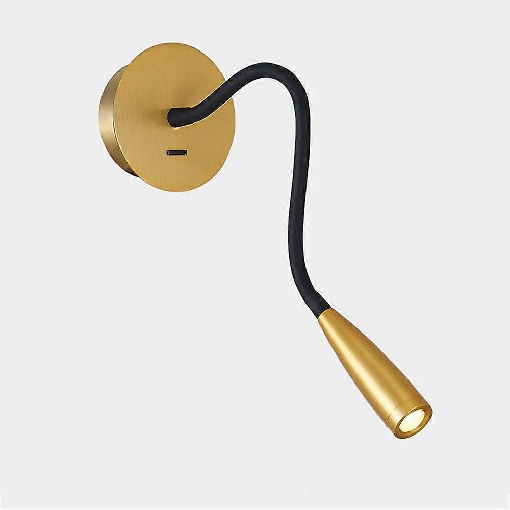 Adjustable LED Wall Lamp with USB Fast Charging, EyeFriendly Bedside Reading Light for Bedroom