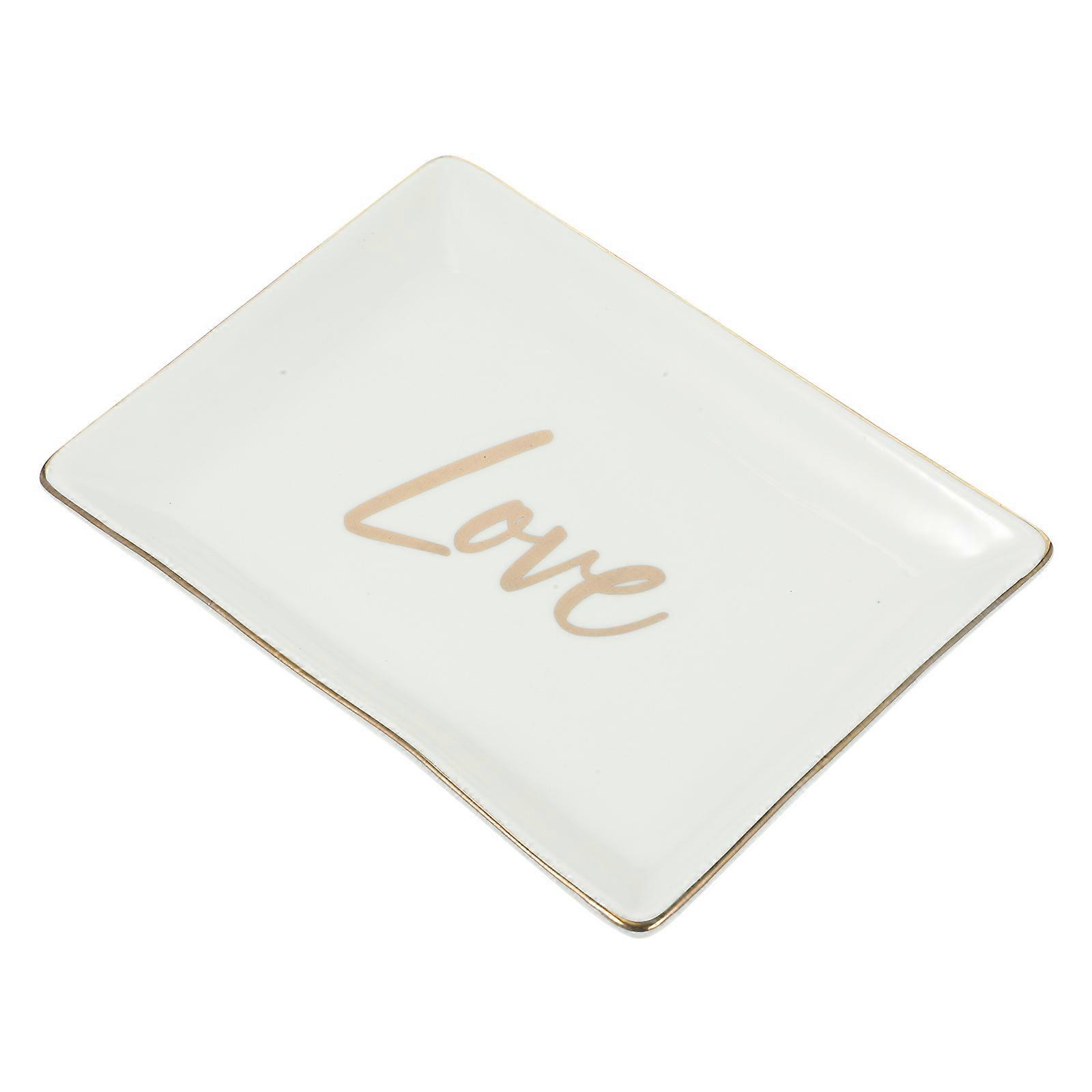 Decorative Ceramic Ring Dish Tray for Kitchen Use 3Pcs Set