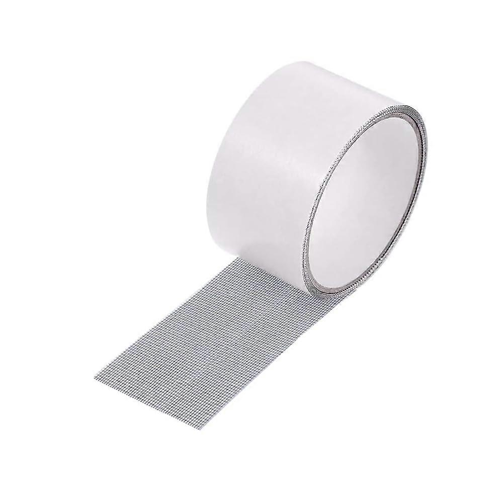 Window Screen  Tape Self Adhesive Fiberglass Mesh Patch for Windows and Doors Grey
