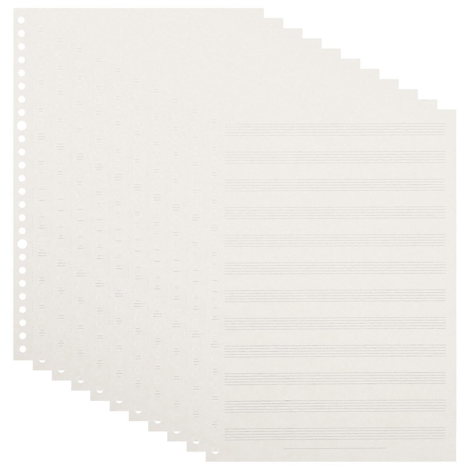 Music Notation Notebook for Music Practice Professional Children Loose Leaf Paper