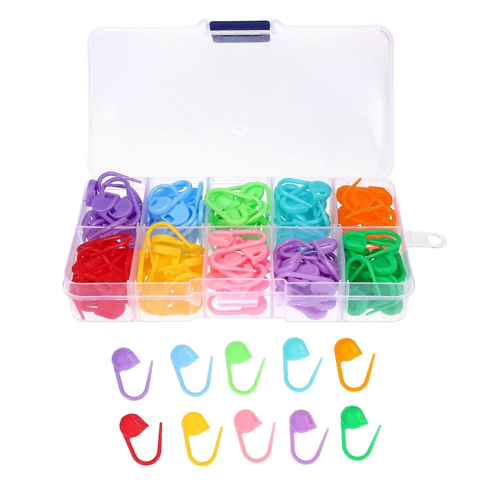 NUOLUX 150pcs Stitch Markers Multi-functional Knitting Markers Crochet Clips