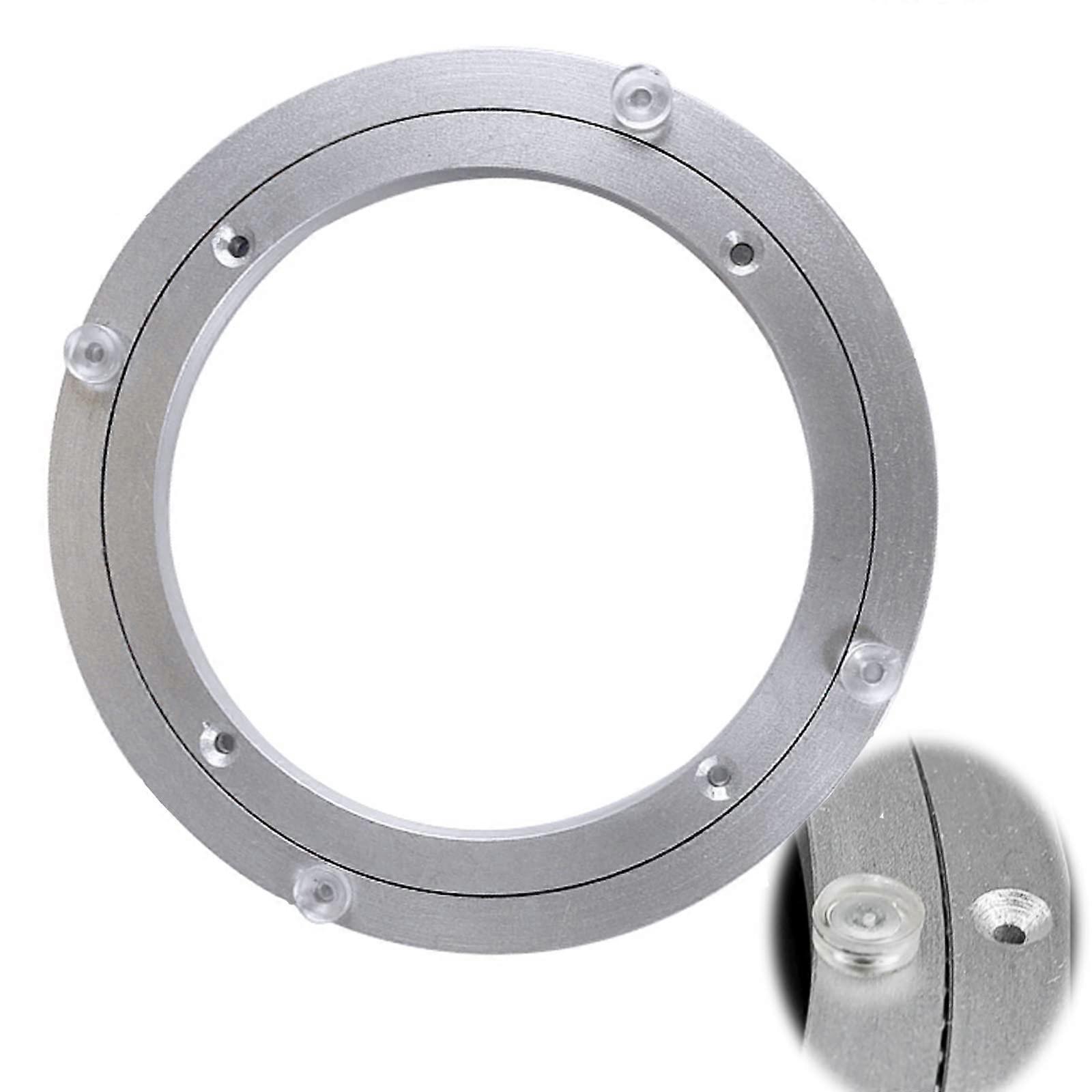 Rotating Bearing Turntable 8 Inch Heavy Duty Aluminum Swivel Plate 360° Smooth Lazy Susan for Table TV Stand Food Display