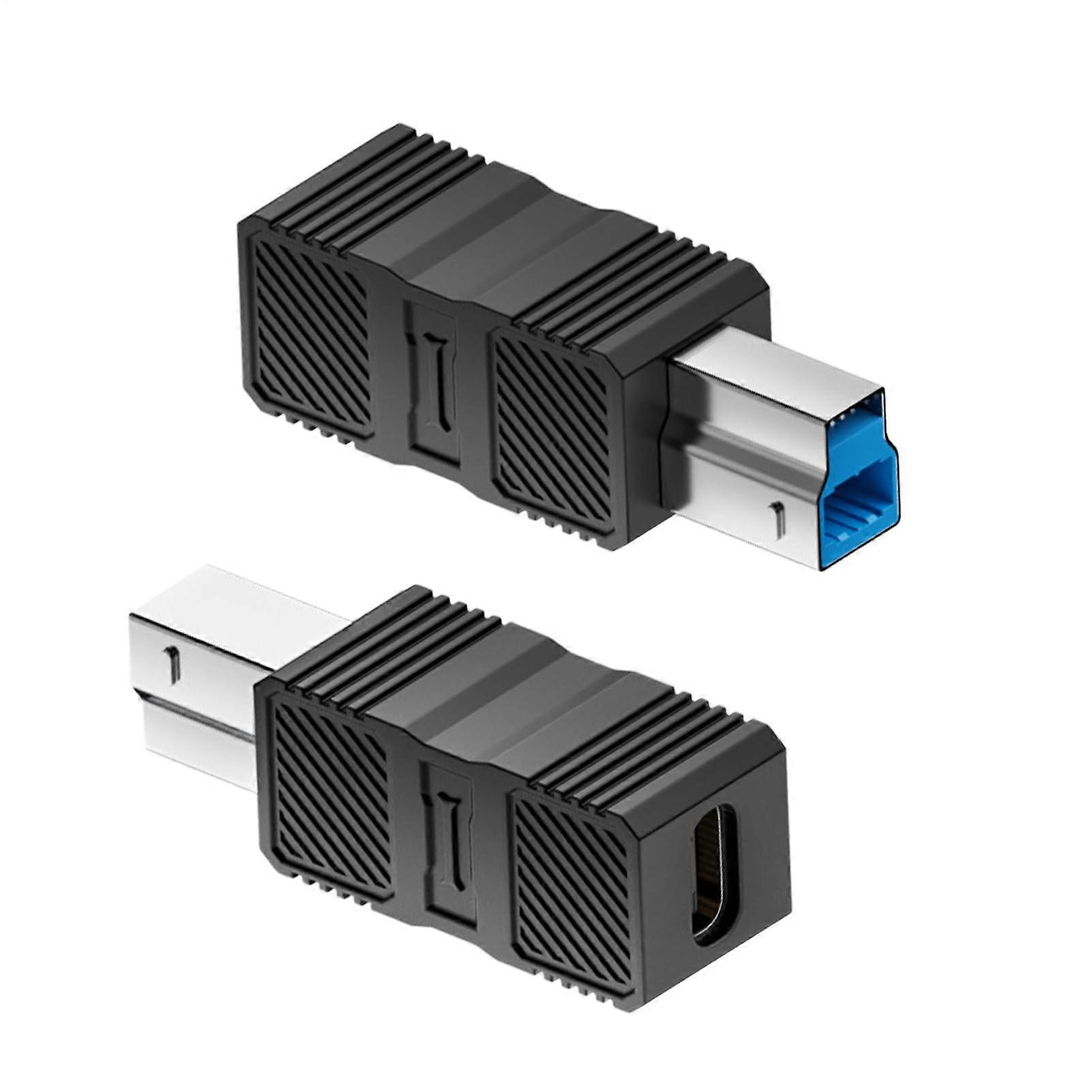 Hard Drive Adapter USB TypeB 3.0 Printer Connector, Plug and Play, Female USBC to USBB 3.0