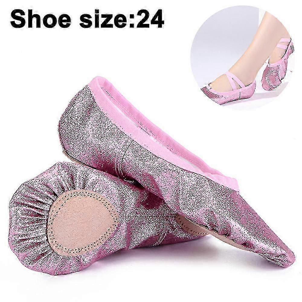Ballet Shoes for Pointe Work with Ribbon Ties