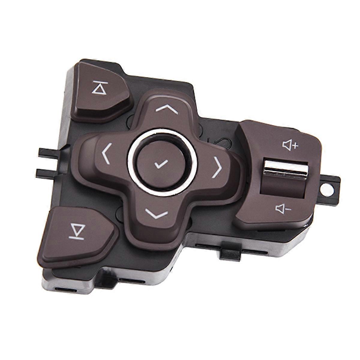 Car Steering Wheel Audio Volume Control Button Steering Wheel Switch for Regal 2014-2016 Brown
