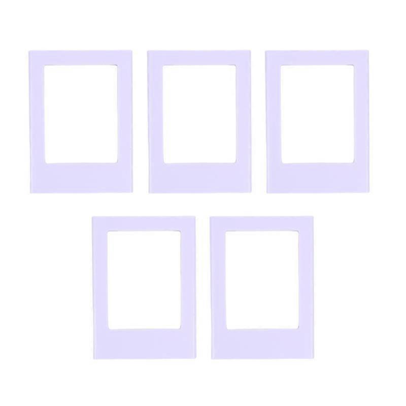 5PCS Lightweight Photo Frames Wall Desktop Reusable Photocards Displaying Sign Paintable Picture Frames for Office Home