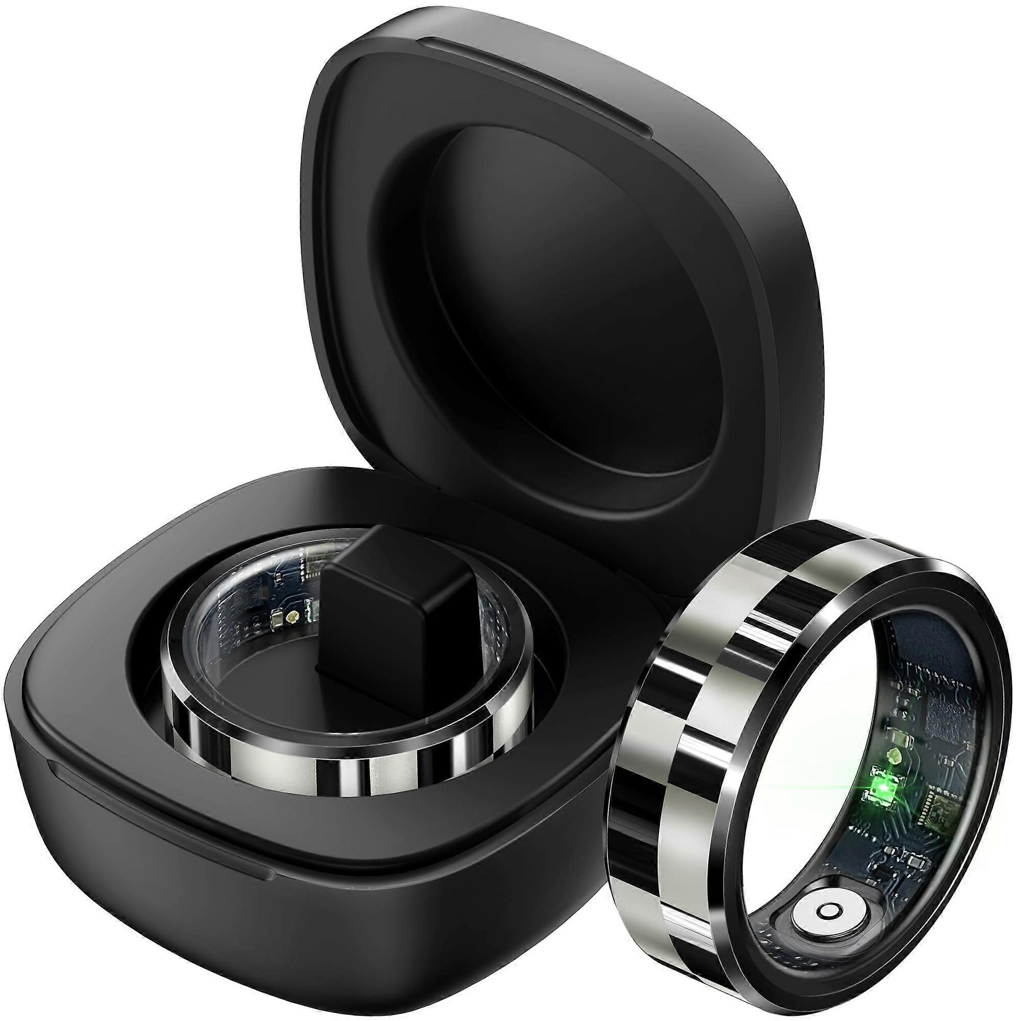 Smart Ring Fitness Tracker with Heart Rate and Sleep Monitor, Step Counter, Calorie Tracking, Waterproof, Black #11