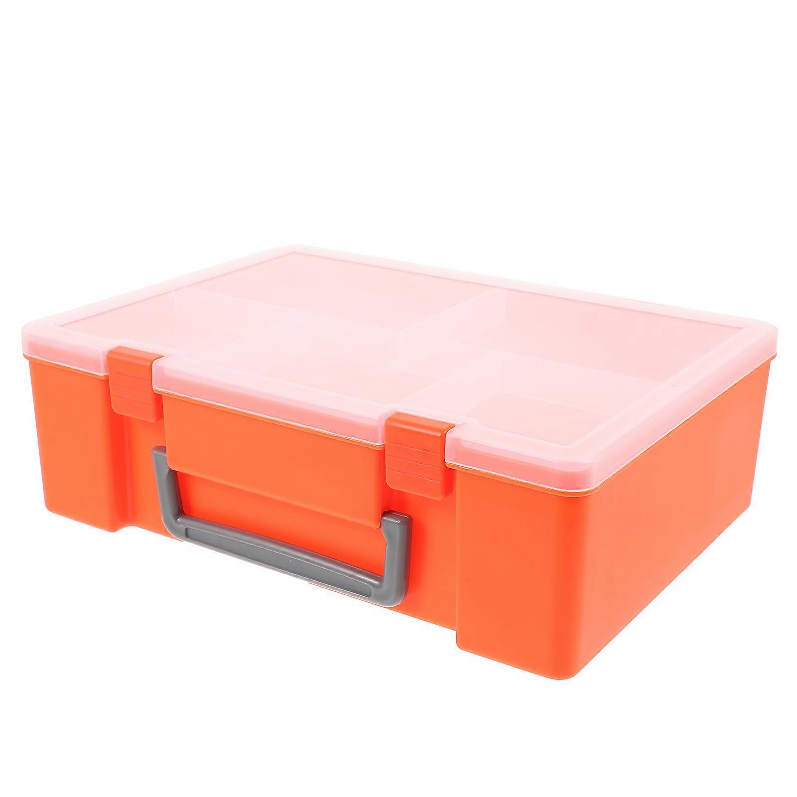 Small Parts Organizer Box Compartment Storage for Electronics 2Pcs