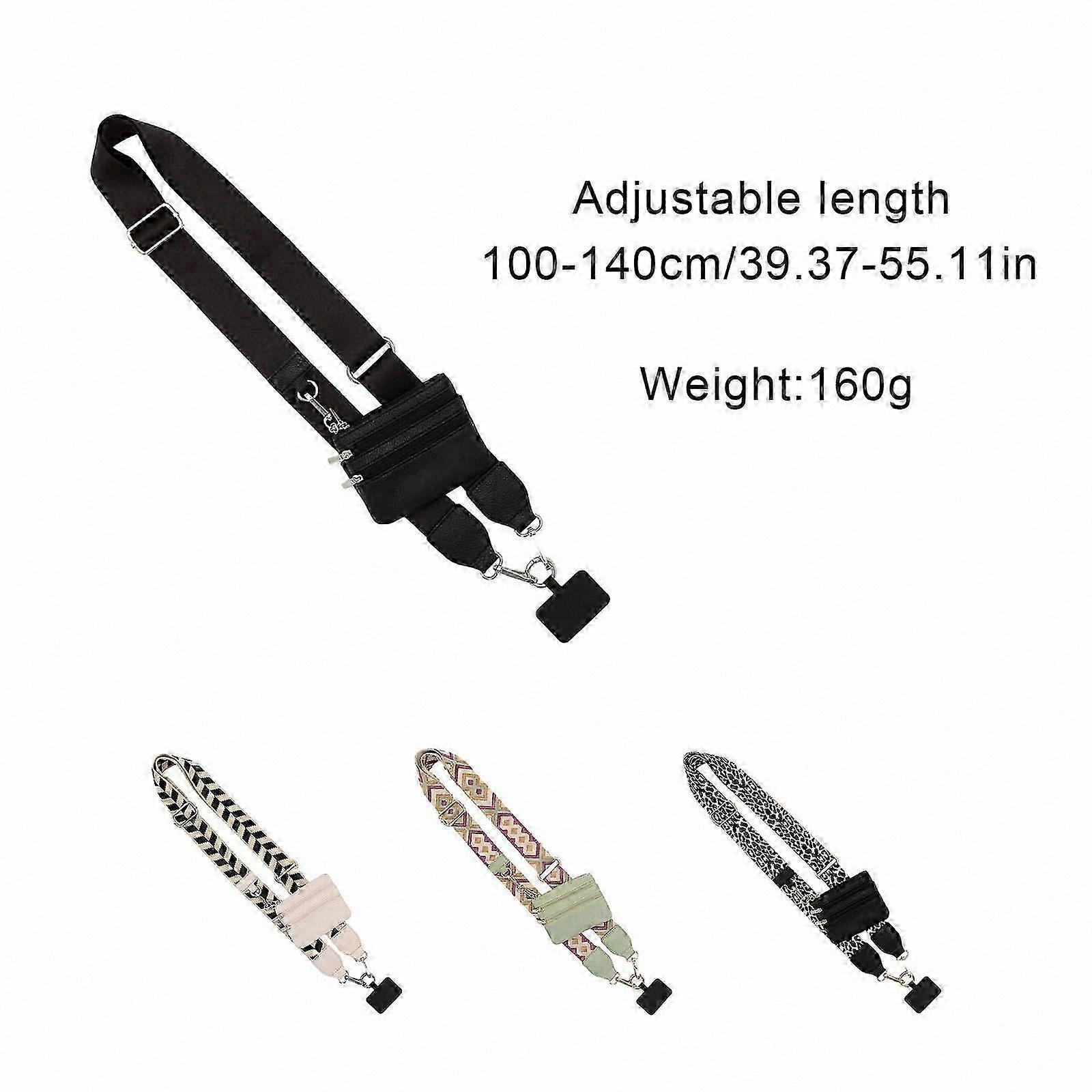 Functional Phone Lanyard with Zippered Pocket and Wallet Feature