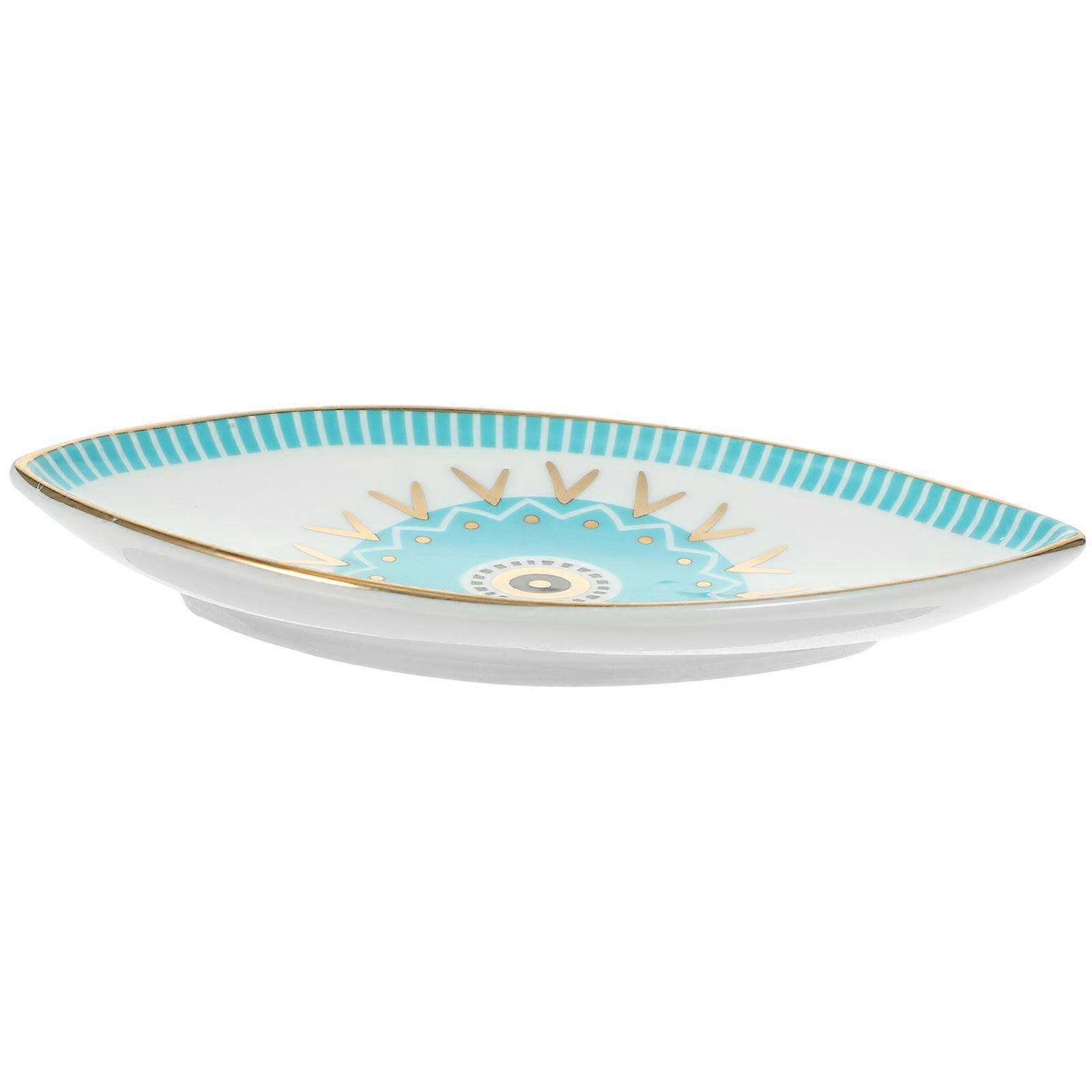 Ceramic Evil Eye Jewelry Dish Organizer for Storage Use 4Pcs Tray