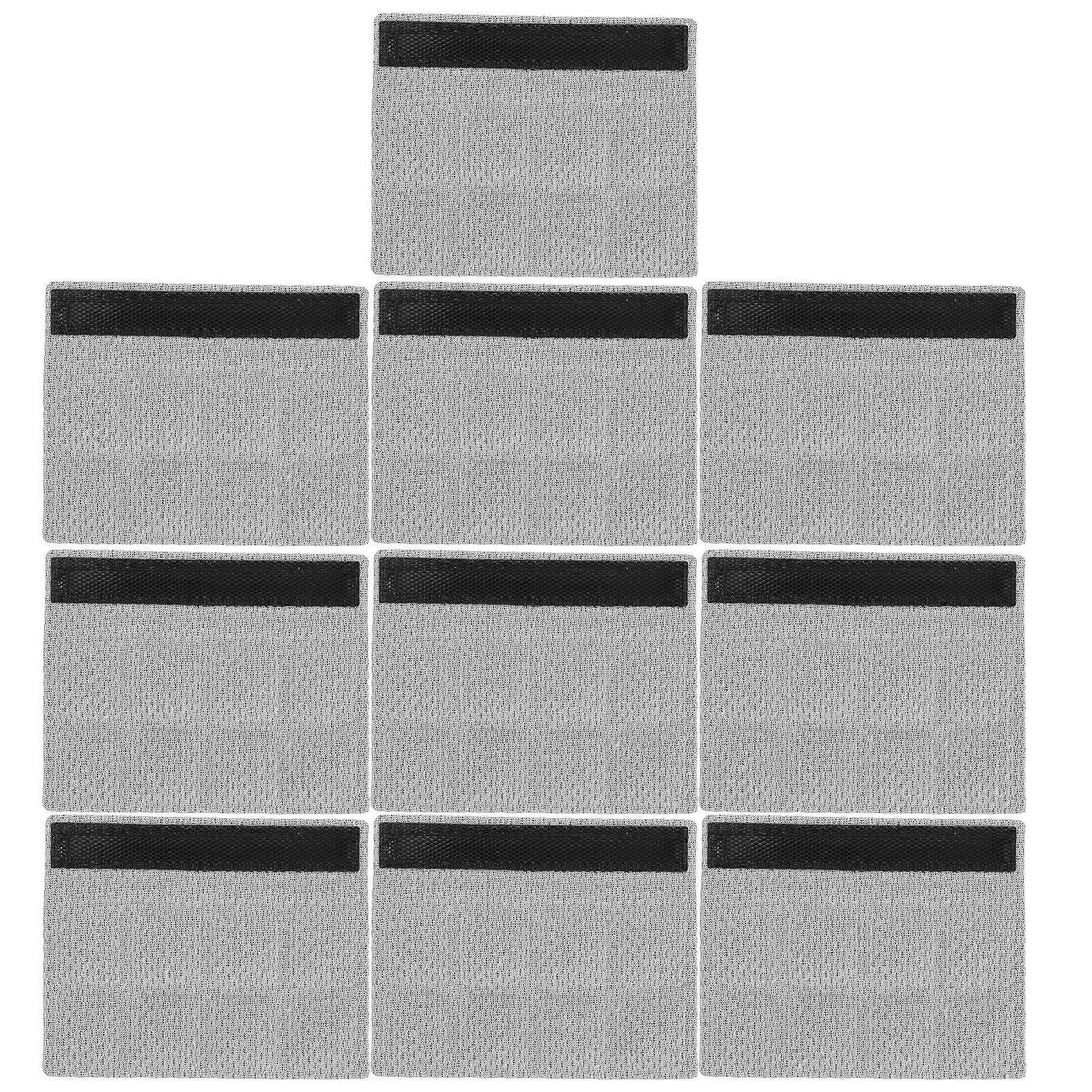 Chin Padding for Motorcycle 10Pcs Grey Sponge Cushion