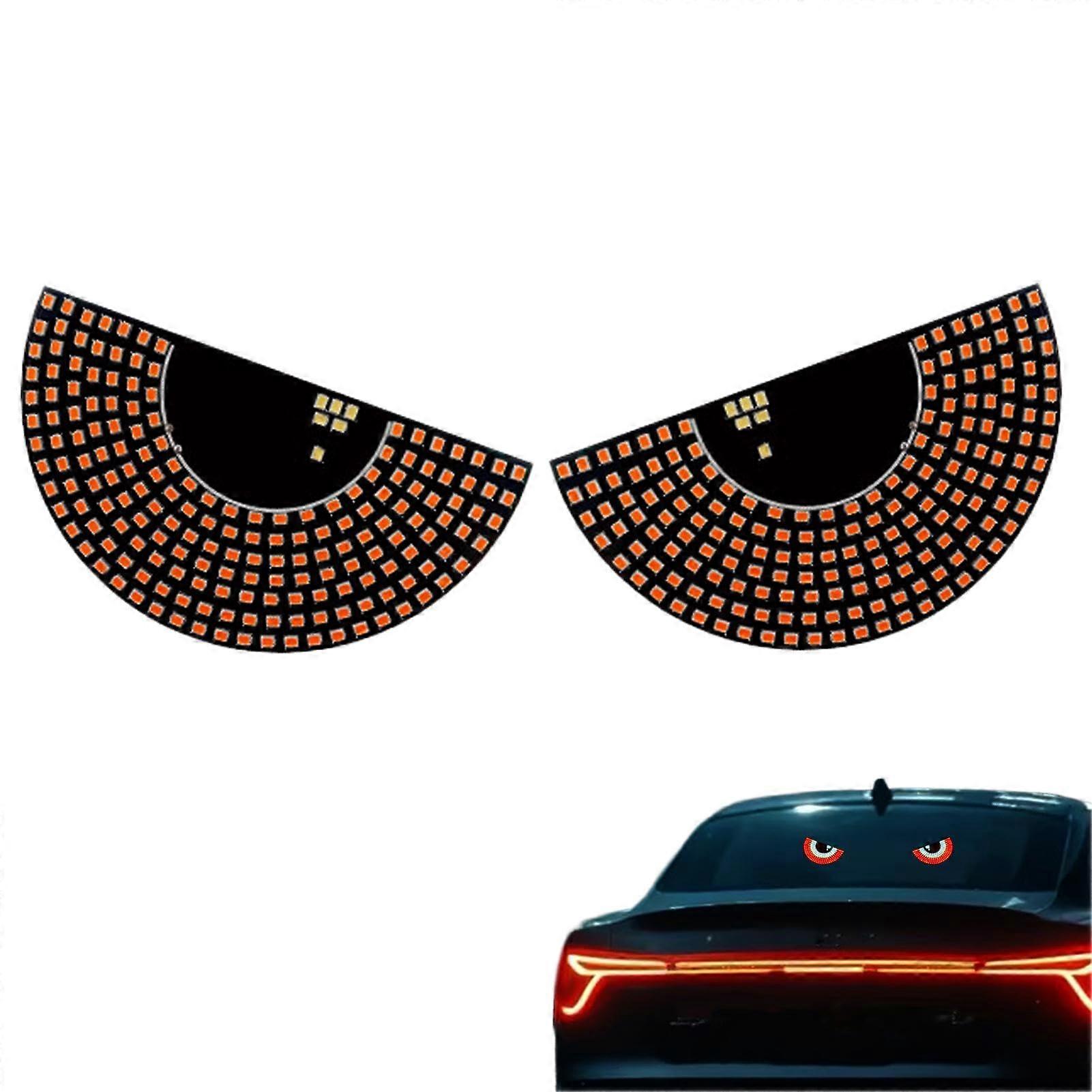 LED Devil Eyes Car Light with Unique Eye Design, USB Powered Windshield Front Decoration for SUVs, Trucks, Sedans