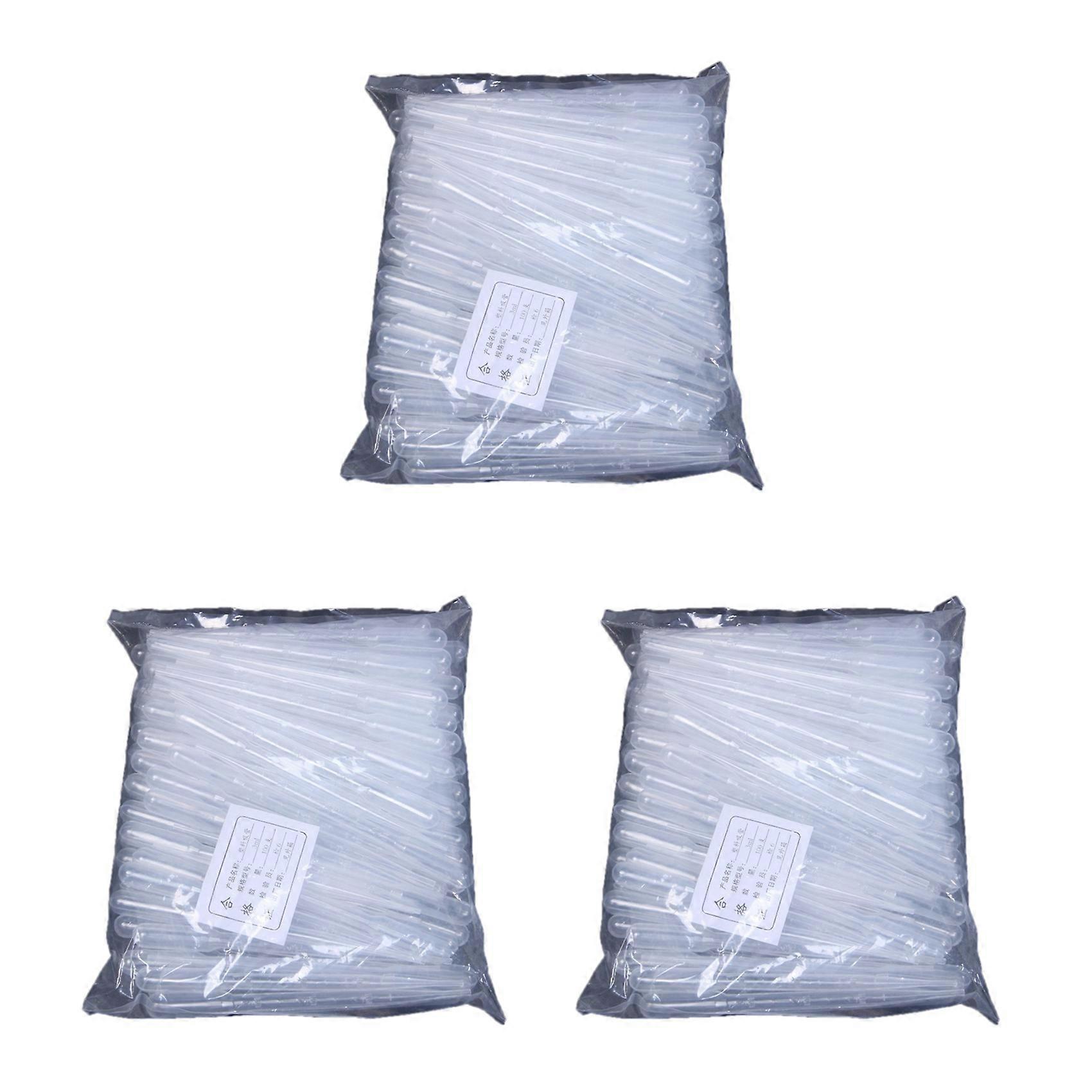 300PCS Graduated Pipettes Dropper Polyethylene (3Ml)