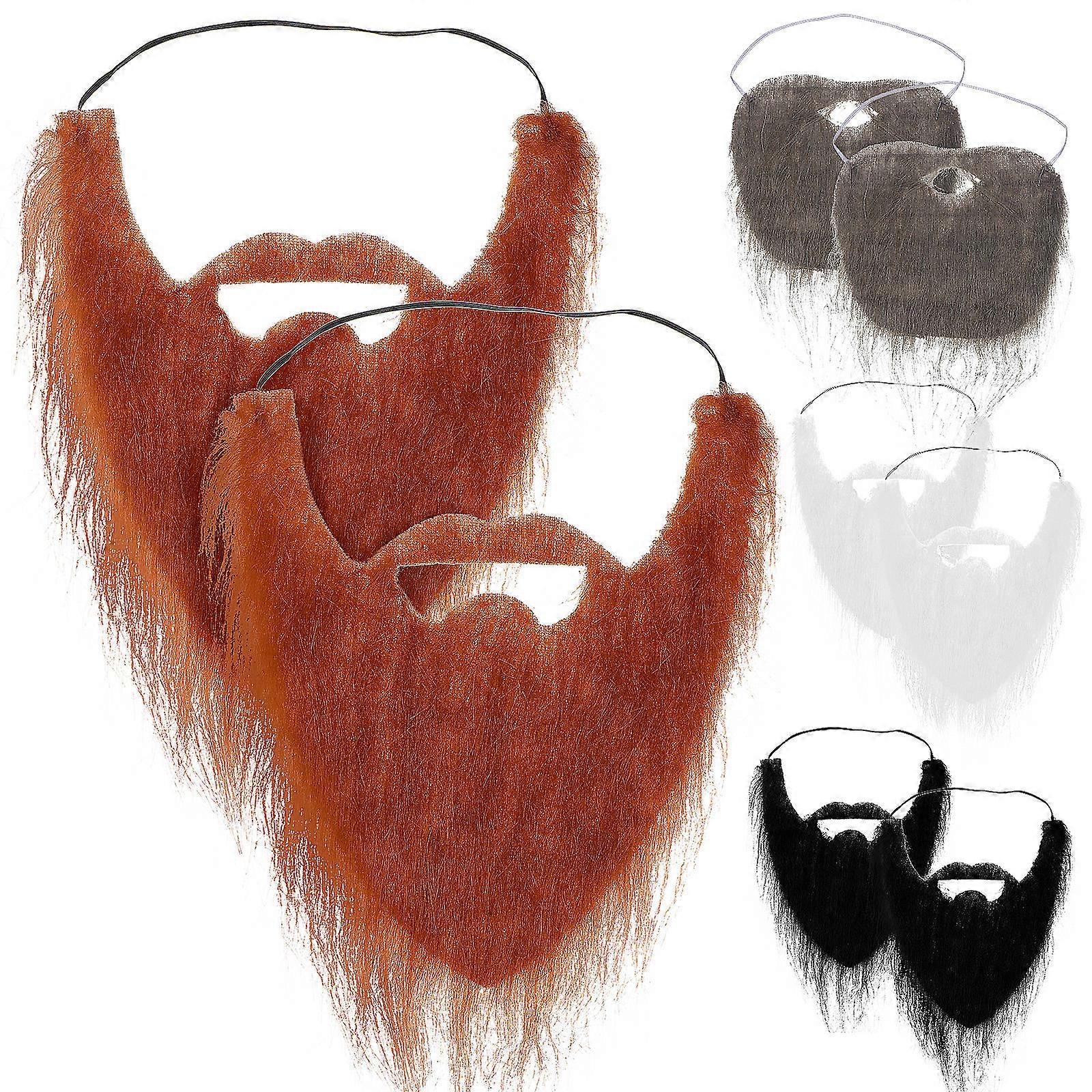 Fake Mustache Cosplay Beard for Decor 8Pcs Assorted