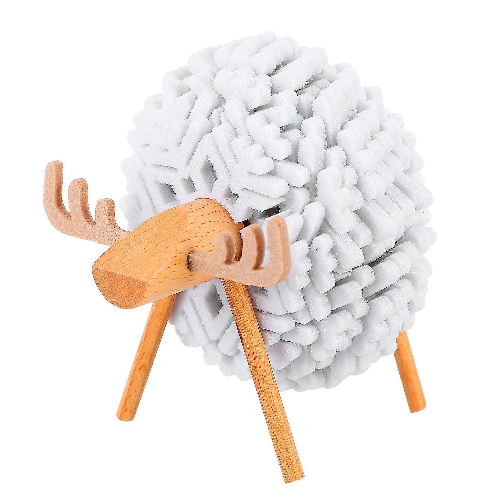 Snowflake Cup Mat Felt Coaster for Table 1Set Sheep Shaped Decorative Ornament