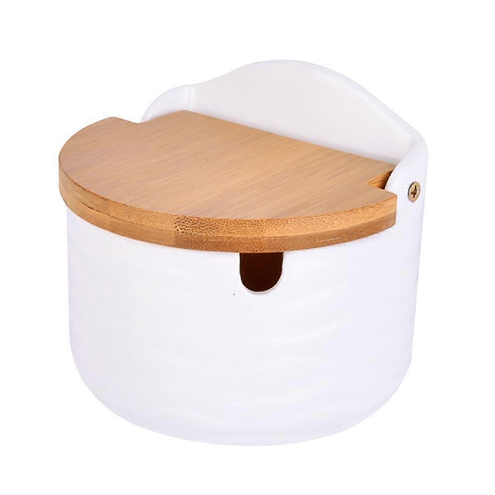 Ceramic Condiment Pot for Storage with Lid Assorted Color