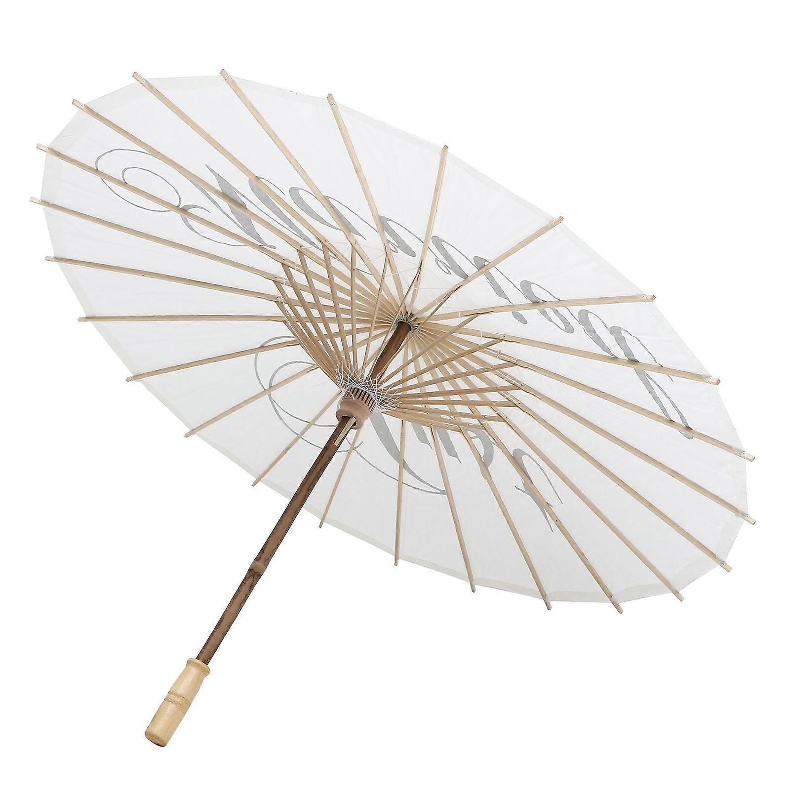 White Paper Parasol Umbrella for Wedding Use Design