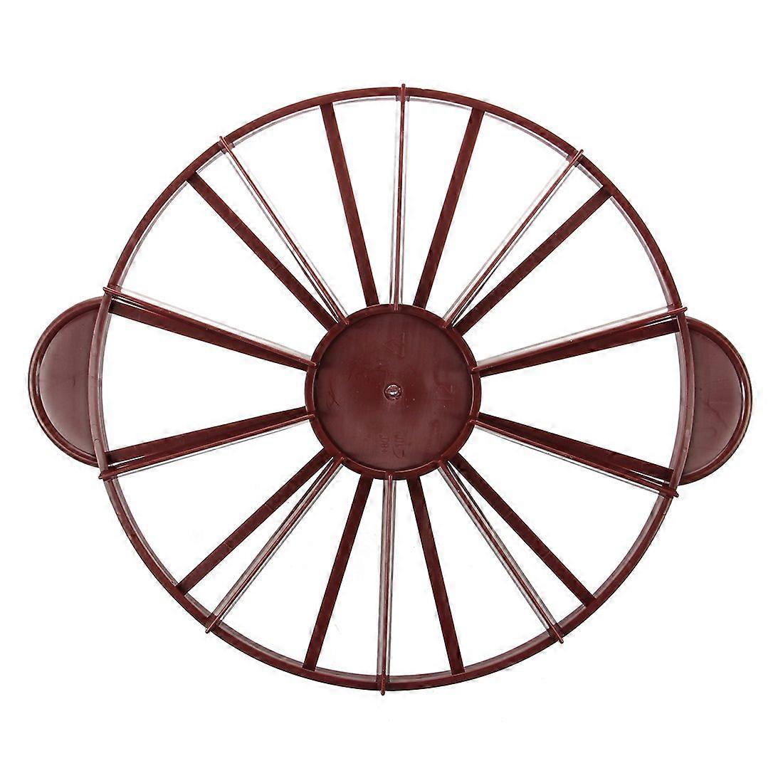 Cake Divider and Pie Cutter with Dual Portion Marking, 10/12 Slice, EasyGrip Handles, Dark Red