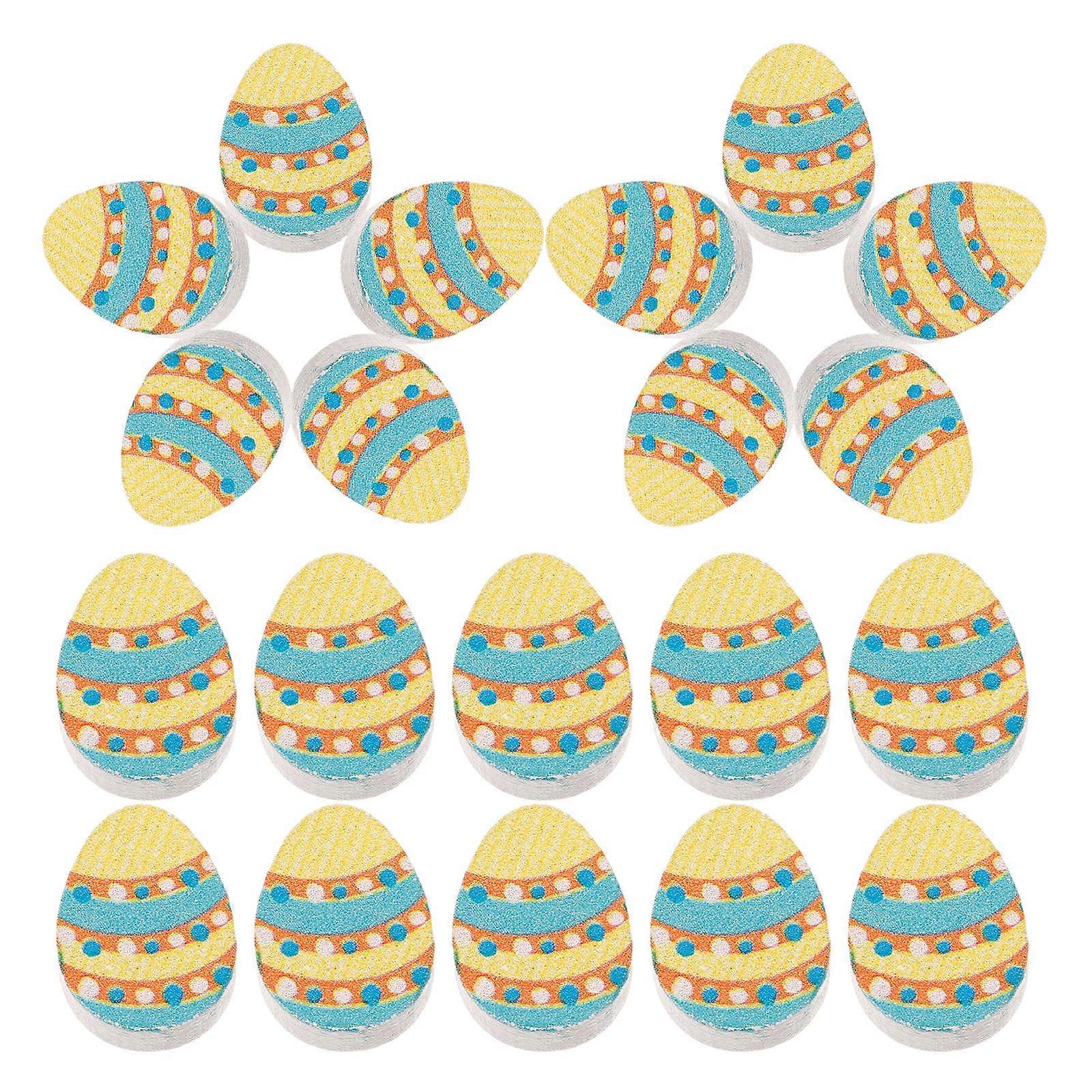 Easter Wooden Beads DIY Craft Making for Decoration 250Pcs Egg Shape