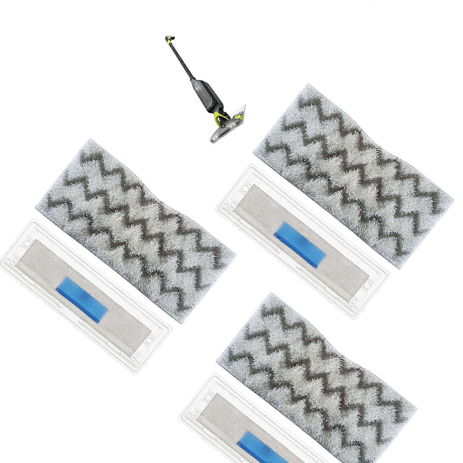 Pack of 3 High performances Microfiber Replacement Includes Integrated Dust Bin Cordless Sealed Hard Surfaces Multicolor