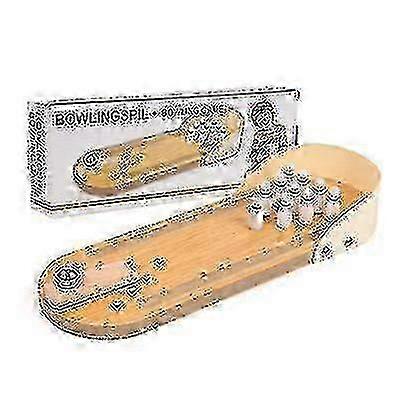 Children's Educational Wooden Toys Mini Bowling Parent-child Interactive Table Game