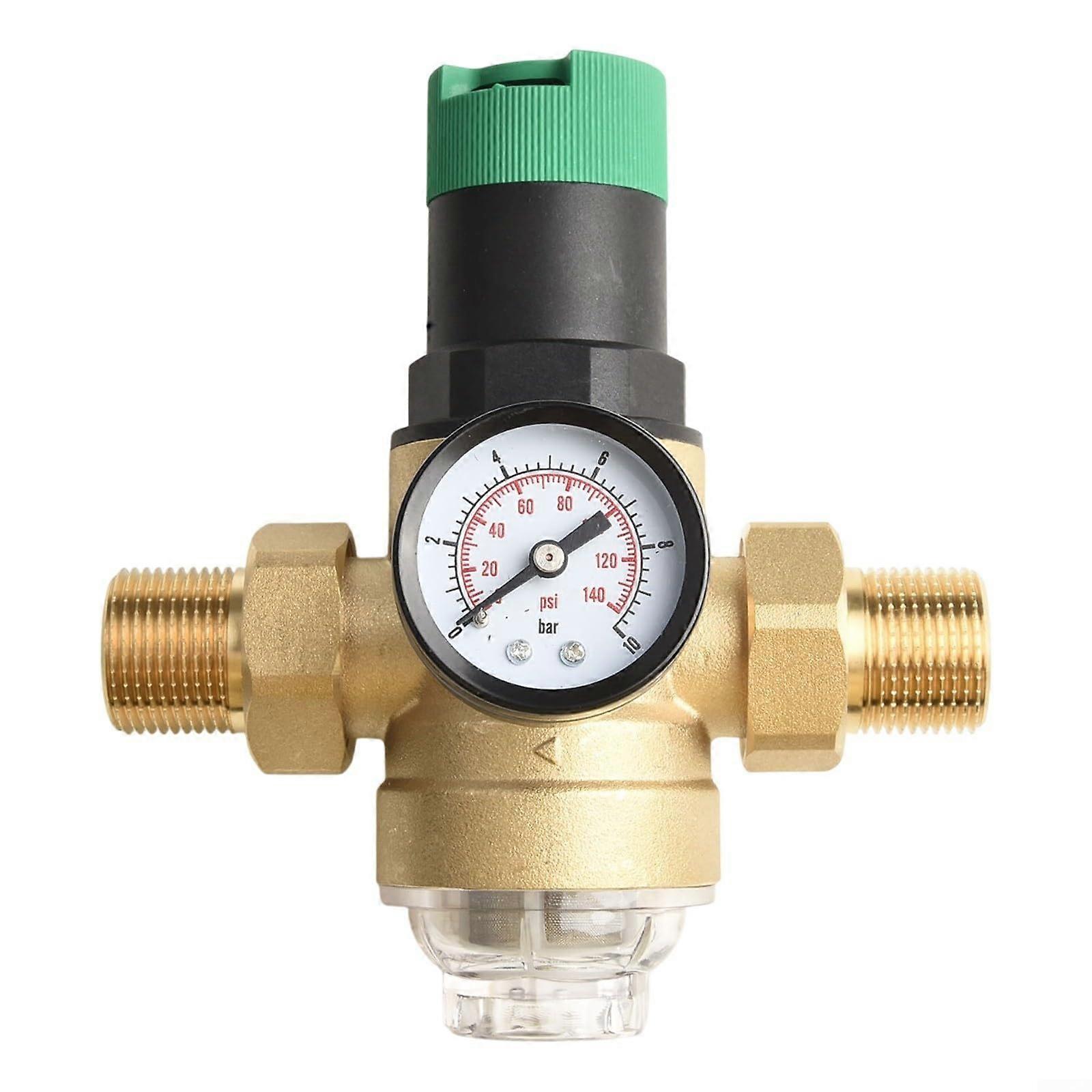 Brass Pressure Reducing Valve DN20 with Gauge for Precise Water Control