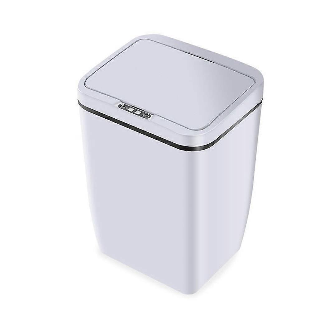 12L Automatic Sensor Trash Can with Smart Sensor Lid, Silent Air Damping for Kitchen and Bathroom