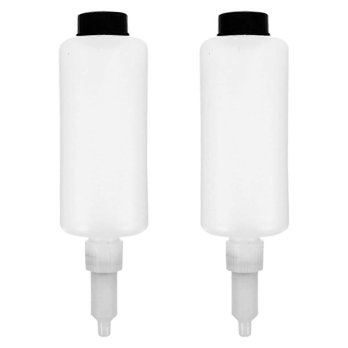 2pcs Wall Mounted Liquid Soap Dispenser Bottles for Bathroom and Kitchen, Refillable Shampoo Pumps