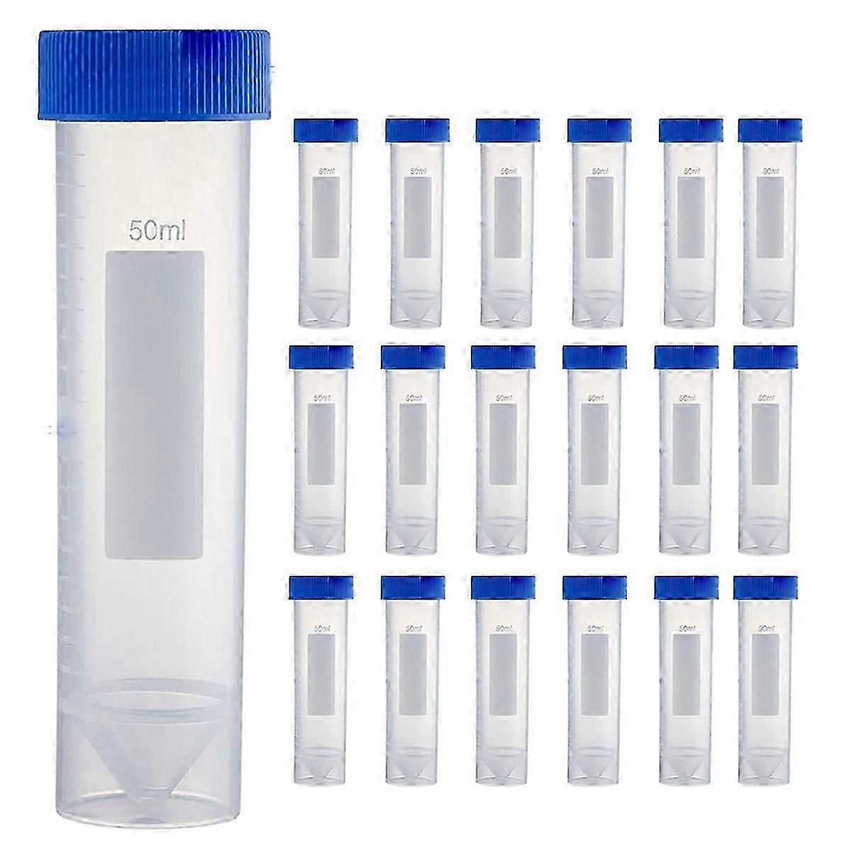 Self Standing Centrifuge Tubes 50ML, [50 Pack] Plastic Test Tube