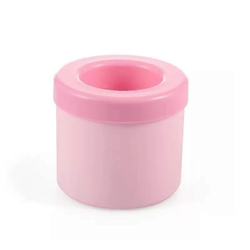 Silicone Ice Cube Mold with Fast Freezing, EasyRelease Cylinder Tray for Drinks, Pink