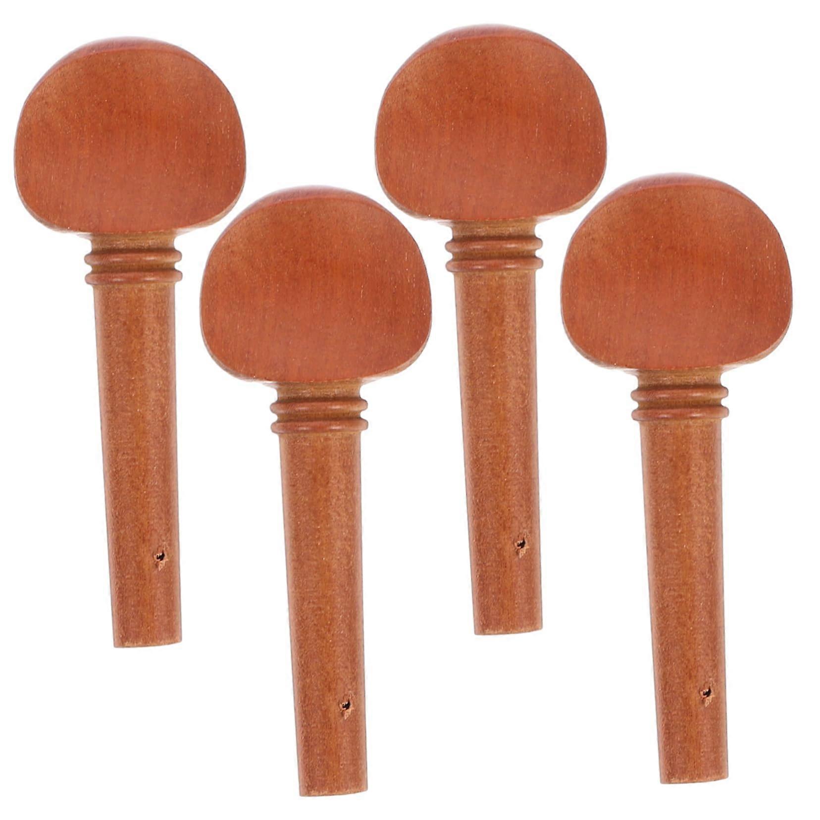 Violin Tuning Pegs Set 3/4 4/4 Ebony Wood Easy Replacement Stable Performance for Student