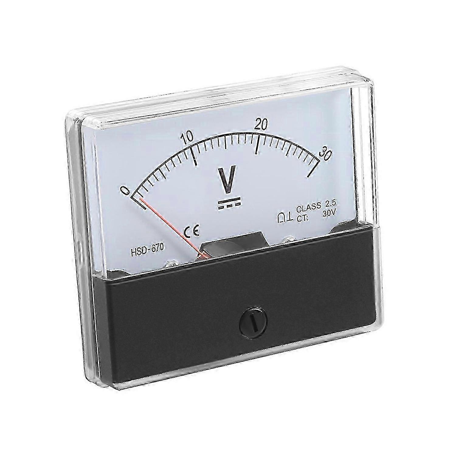 -670 accuracy DC 30V analog panel meter voltmeter