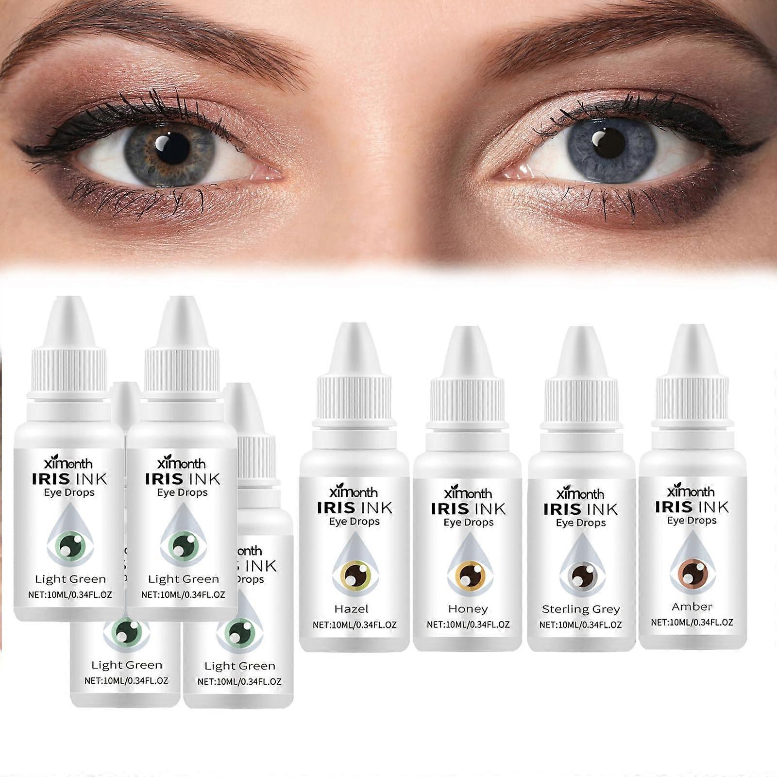 Color Changing Eye Drops 8Pcs Fast Acting Longlasting Temporary Eye Color Change Solution