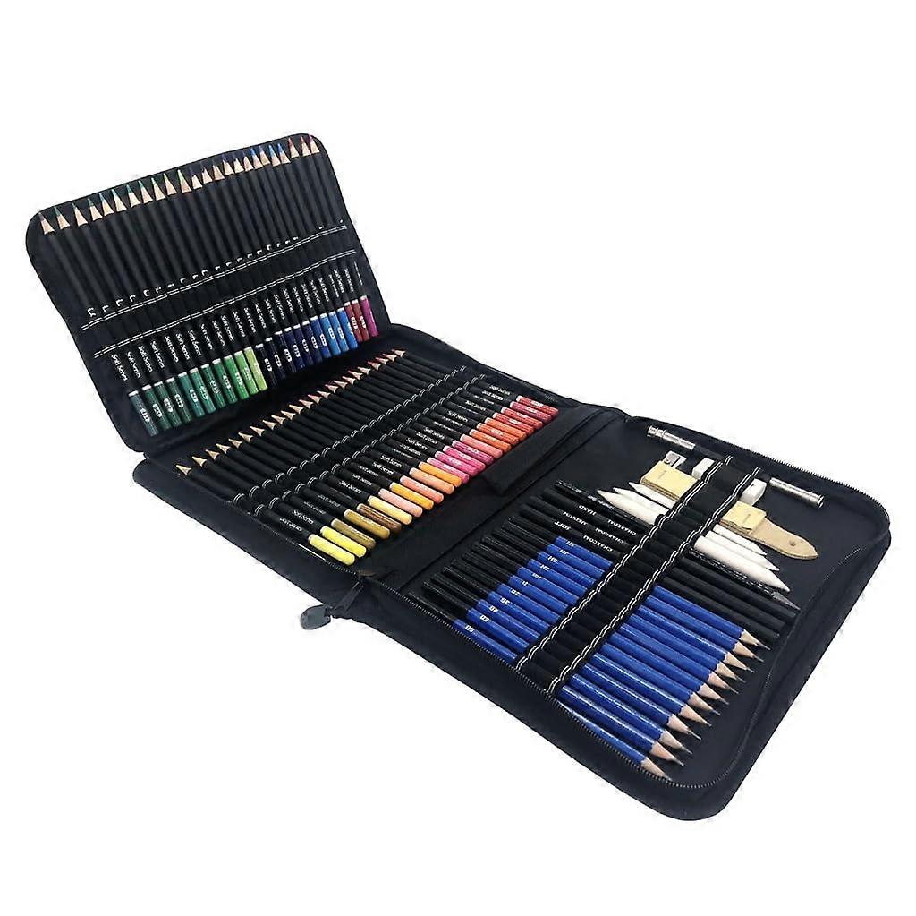 95 Pcs OilBased Colored Pencil Set with Gradual Color Transition and BreakResistant Core