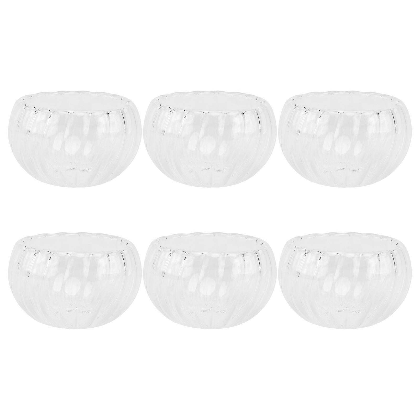 Pumpkin Shaped Drinking Cups Design For Drink Enthusiasts 6.5x6.5cm 6Pcs
