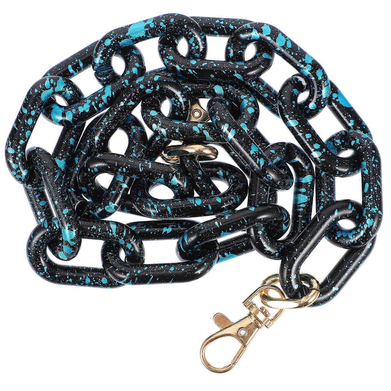 Snowflake Blue Acrylic Bag Chain Decorative Purse Strap 1Pcs