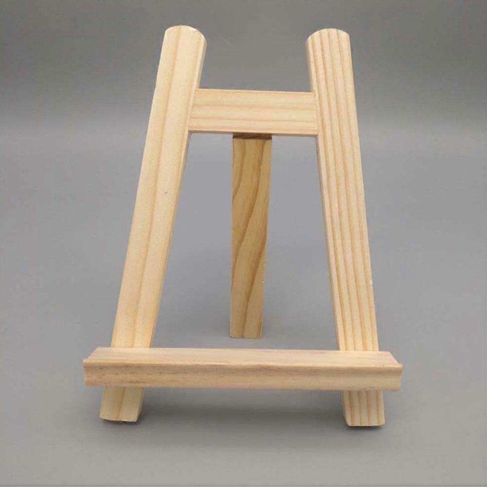 Painting Easel Storage Holder Including 4Pcs Solid Wood Easels Set