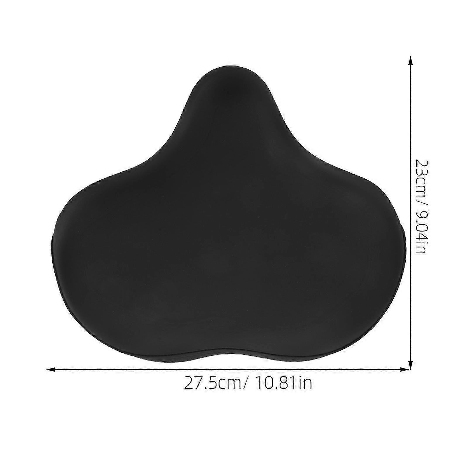 Comcompatibletable Saddle Cushion compatible Exercise Bike Gel Pad Black