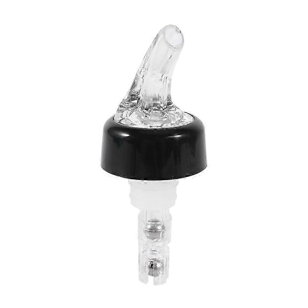 Practical plastic pourer for wine bottles, 35 ml, transparent