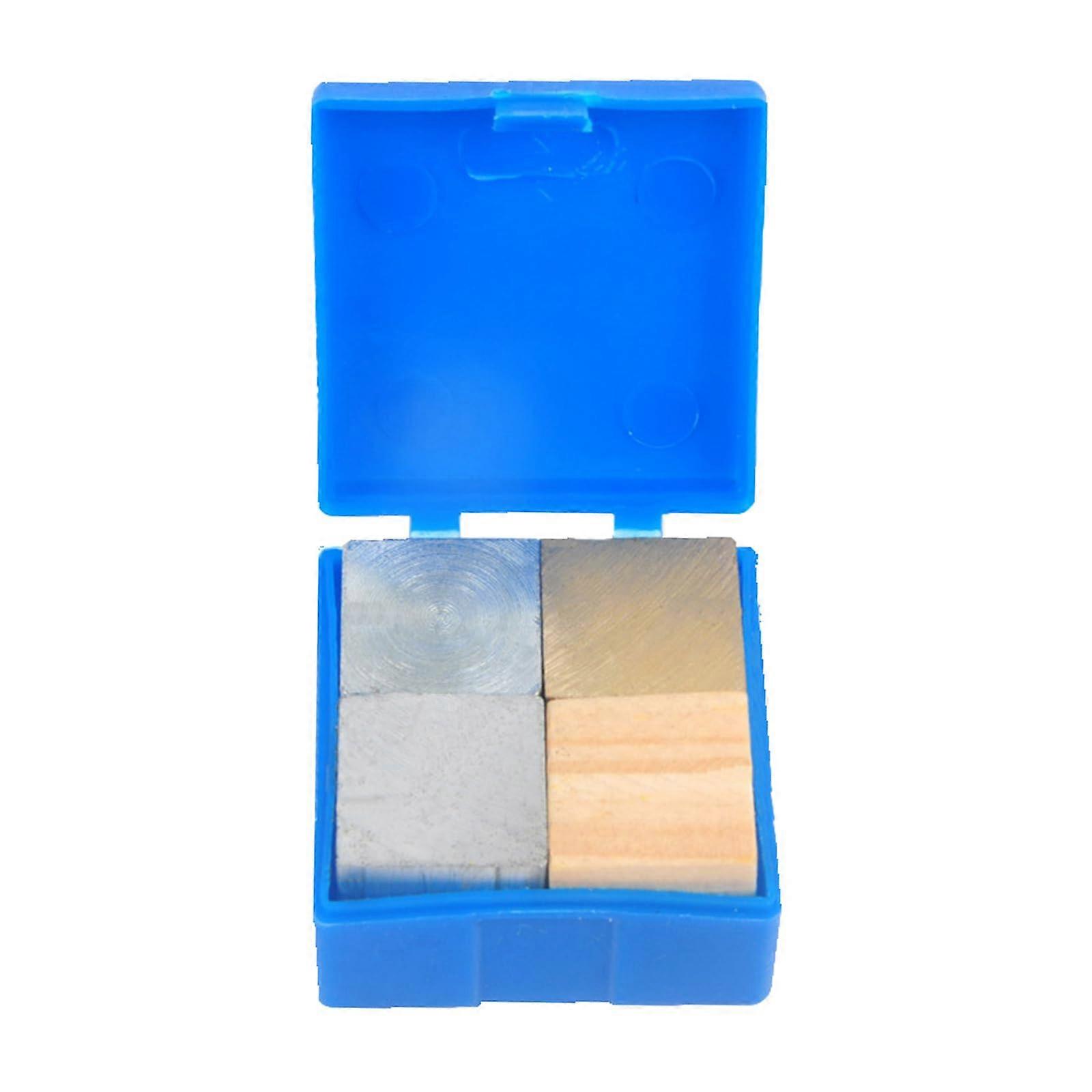 Metal Density Cubes Set for Education, MultiMaterial Comparison, Durable Polished Finish