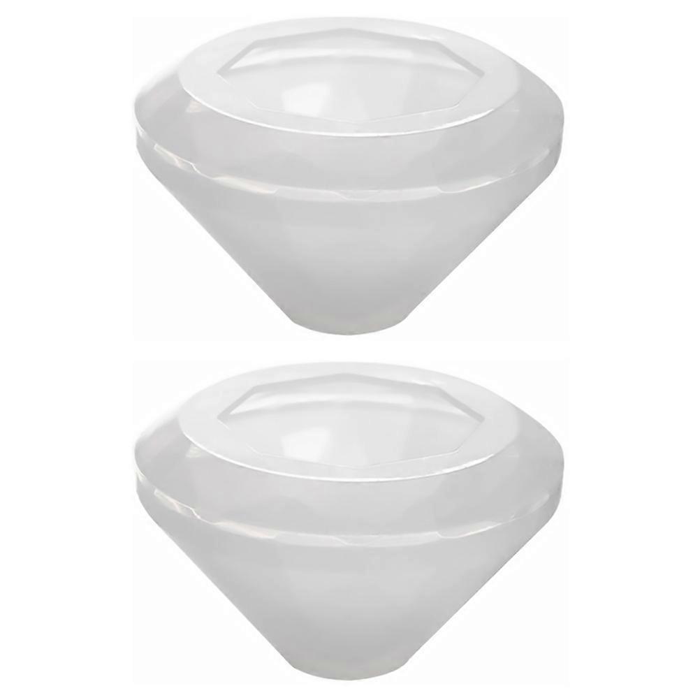 Diamond Craft Mold for Silicone Casting 2Pcs White Durable Material