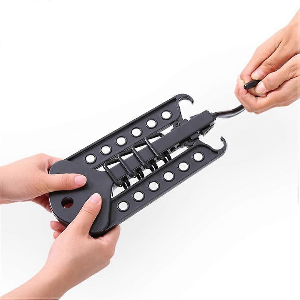 Multifunctional double hanging rack folding clothes rack