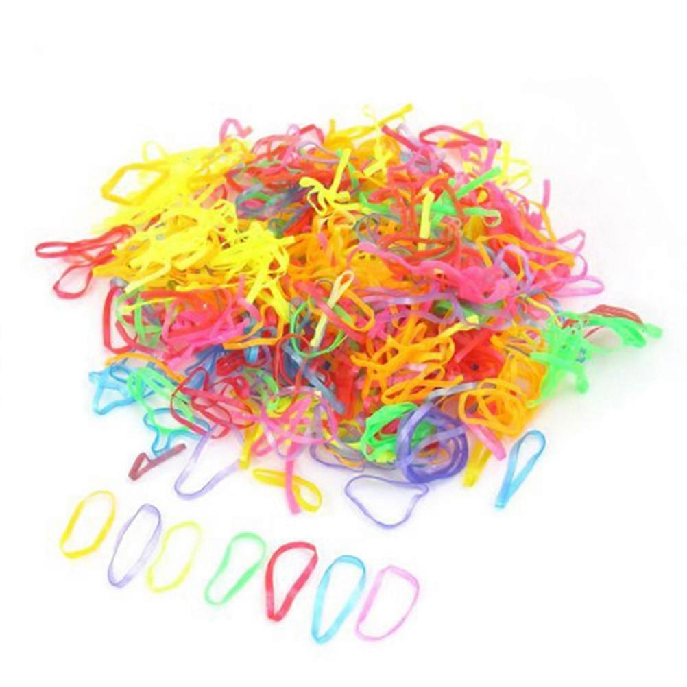 Mini élastiques multicolores pour queue de cheval, lot de 600.