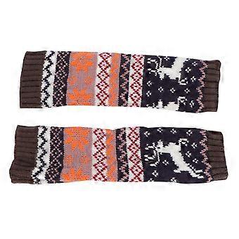 Winter Gloves Fingerless Knitting Mitten for Winter Use 1Pair Cartoon Style
