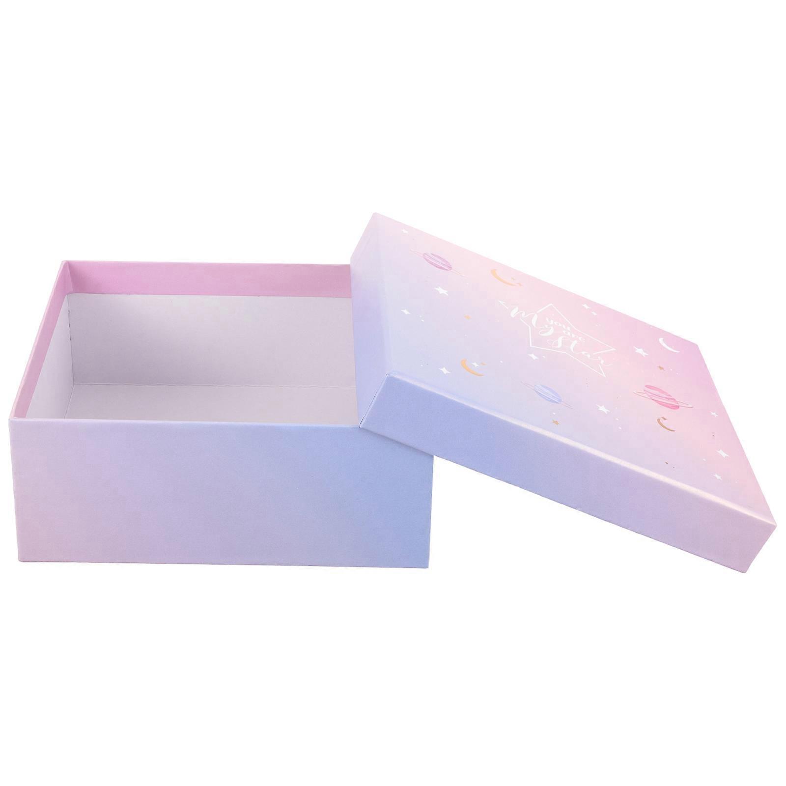Gift Packing Box Rectangular Gradient Graduation Mother's Day Lightweight 1Pack