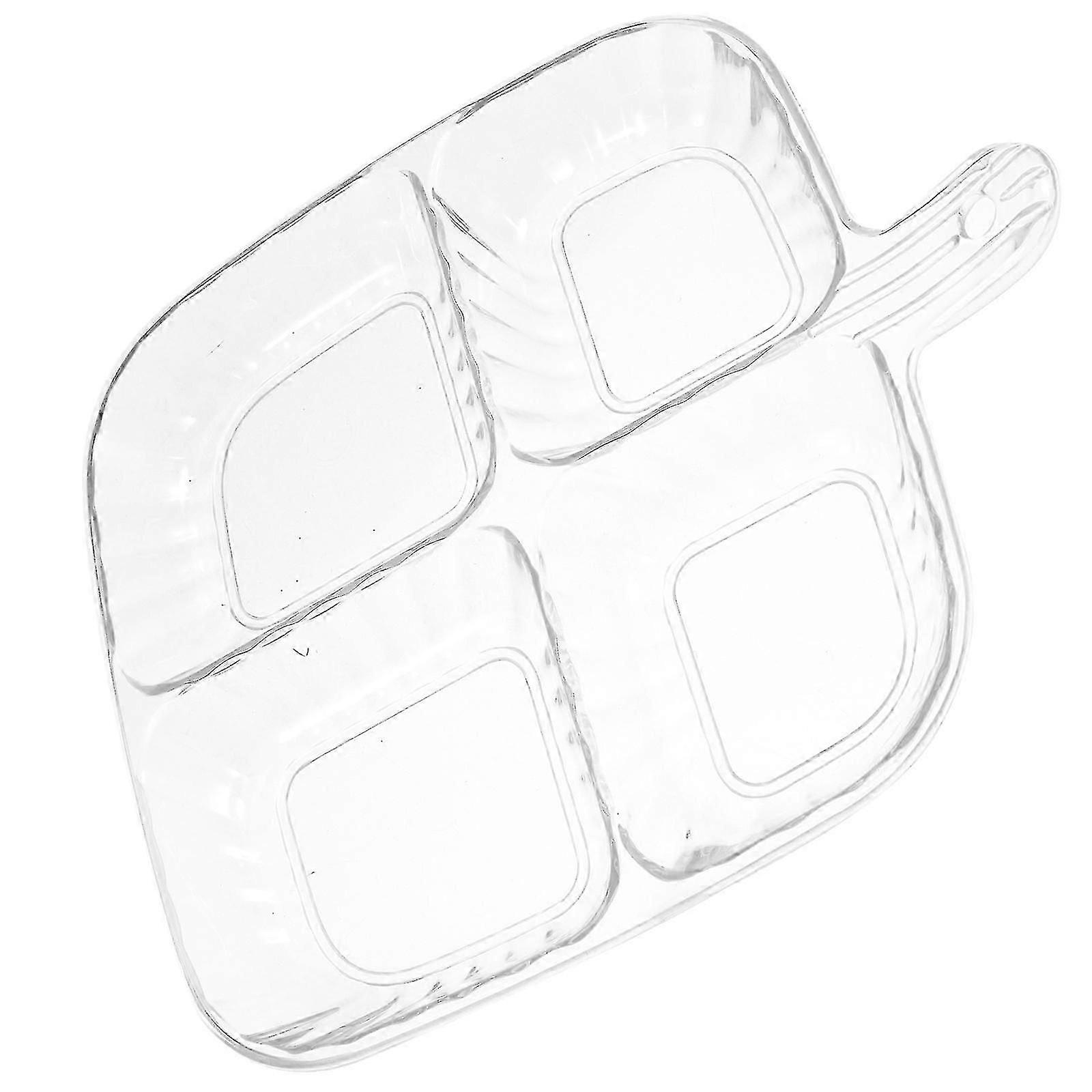Meal Prep Tray Multi-Compartment for Culinary Storage Transparent