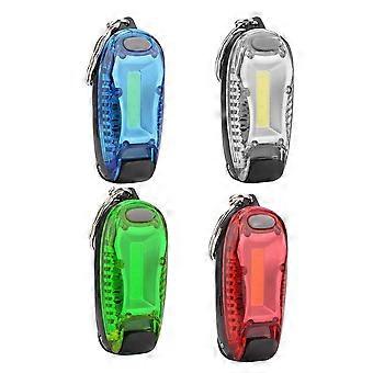 Mini luce di sicurezza portatile a LED per esterni, ciclismo, corsa, escursionismo, portachiavi, lampada bianca
